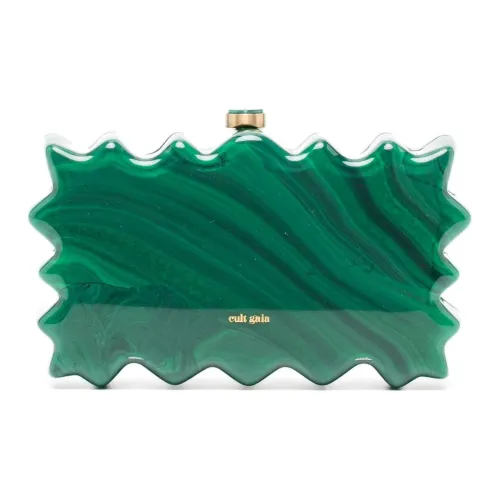 CULT GAIA Акриловый клатч женский зеленый