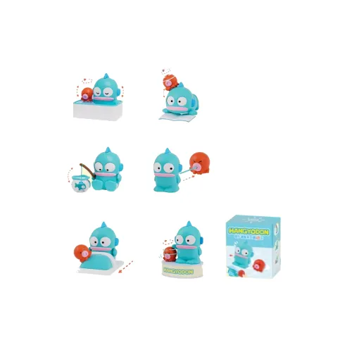 Sanrio Hangyodon Happiness Full House Collection Слепые коробки Один Mystery Коробка Целая коробка 6 шт