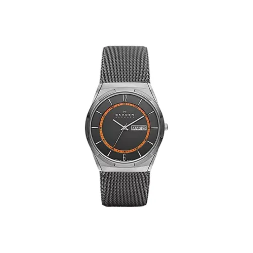 SKAGEN MELBYE Collection Наручные часы Кварцевый механизм Нержавеющая сталь Ремешок 40 мм Серый циферблат Унисекс