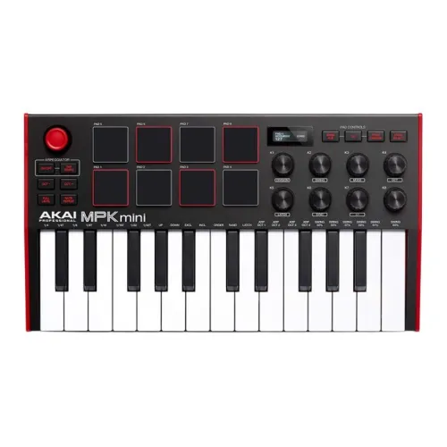 AKAI PROFESSIONAL Yajia MPK Мини Играть Yajia 25 клавиш Портативный Стиль Позиционирования Клавиатура для аранжировок + Драм-пад MIDI Клавиатуры