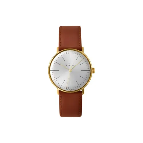 JUNGHANS Механизм с ручным заводом Унисекс Часы Max Bill Collection 34 мм Серебряные