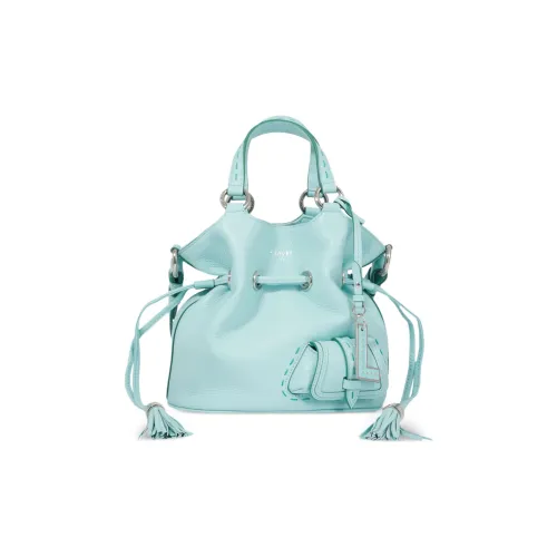 LANCEL Кожа Сумка-ведро Сумка через плечо Сумка среднего размера Женская Светло-синяя