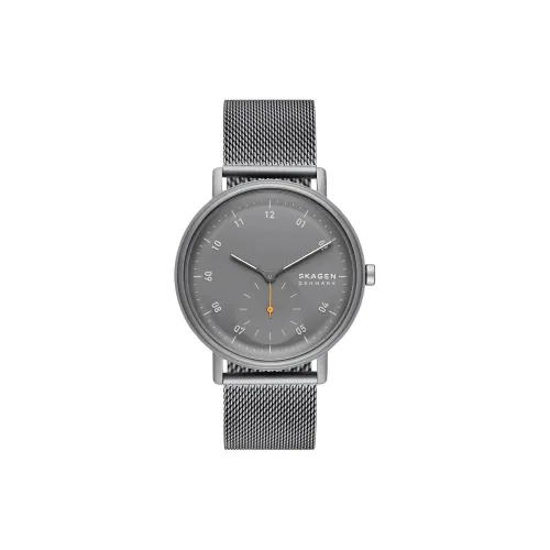 SKAGEN Kuppel Collection Мужские часы Кварцевый механизм Ремешок из нержавеющей стали 44 мм Серый циферблат