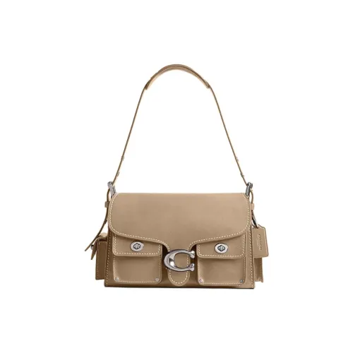 COACH CargoSoft Tabby GRAIN LEATHER Biker Сумка Плечевая Сумка Сумка Средний Женская Хаки