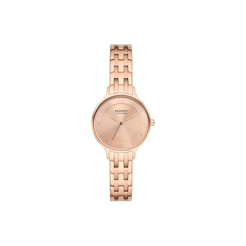 SKAGEN Anita Lille Collection Наручные часы Кварцевый механизм Ремешок из нержавеющей стали 30 мм Розовое золото Циферблат Женские часы
