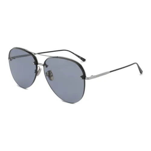 Bottega Veneta Aviator Солнцезащитные очки Мужские Серебряные