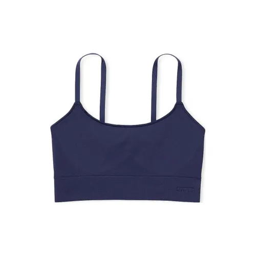 Victoria's Secret Розовый Бесшовный Scoop Спортивный Бюстгальтер Полуночный Синий Бюстгальтер Женский Полуночный Синий