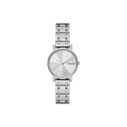 SKAGEN Signatur Collection Women's Watch Кварцевый механизм ремешок из нержавеющей стали 30 мм серебристый циферблат