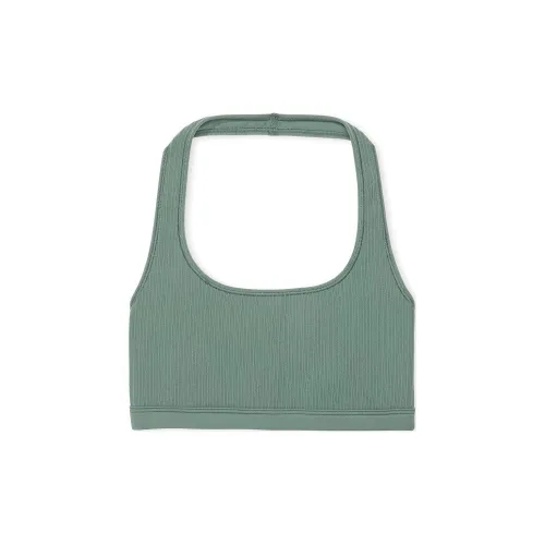 Victoria's Secret Розовый Бесшовный Халтер Scoop Бюстгальтер Свежий Лес Бюстгальтер Женские Свежий Лес