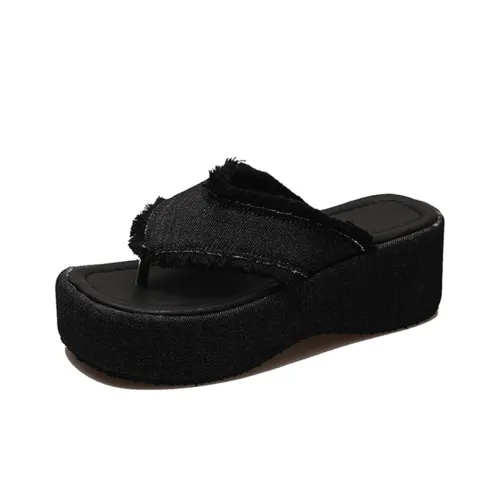 Шлепанцы женские с принтом "Персик"