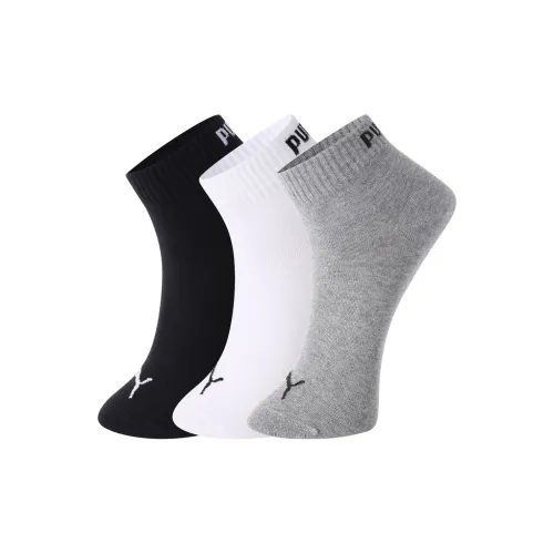 PUMA 3 шт Черный/белый/серый Унисекс MID Носки до икры