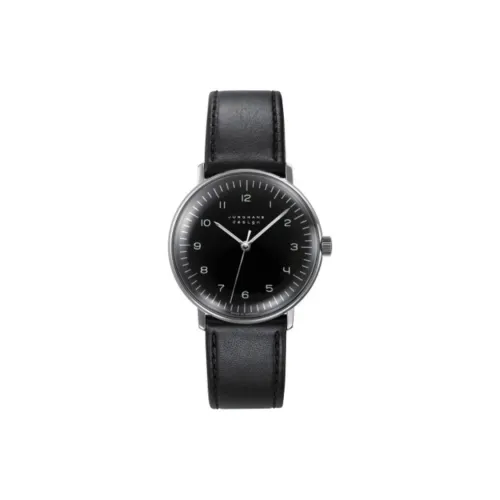 JUNGHANS Мужские часы с ручным заводом, механизм, 34 мм, черный
