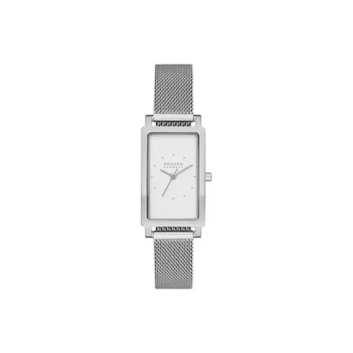 SKAGEN Hagen Collection Наручные часы Кварцевый механизм Ремешок из нержавеющей стали 22 мм Белый циферблат Унисекс