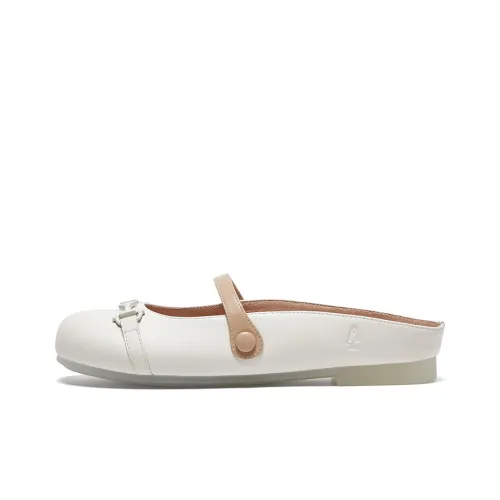 Hush Puppies Резиновая подошва Тихий Домашние тапочки Женские Белые