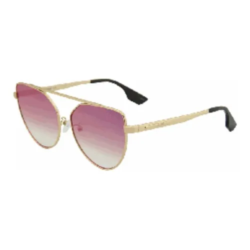 McQ Alexander McQueen Кошачий глаз Солнцезащитные очки Женские Золотые