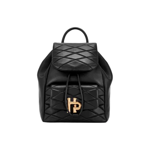 Hush Puppies Sheepskin Backpack Medium Women's Black