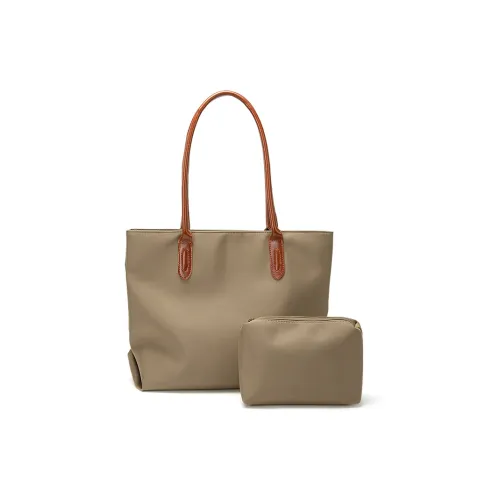 VANDEE Oxford Холщовая Сумка Комбинированная Сумка Тоут Сумка Сумка для покупок Сумка через плечо Сумка среднего размера Женская Хаки