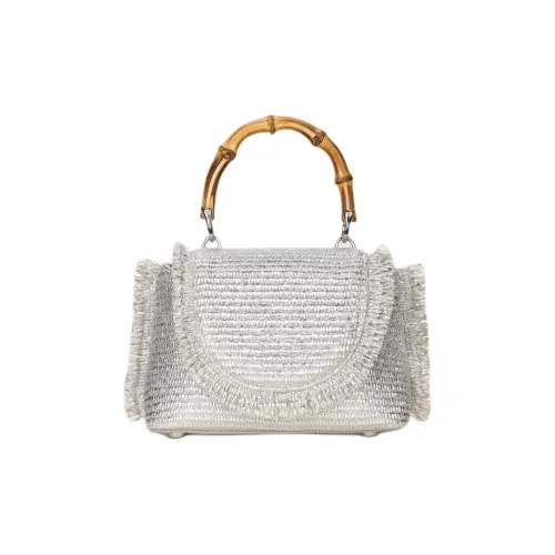 CULT GAIA Корова Кожа с Хлопком и Полиамидом Сумка Мини Женская Серебряный