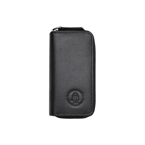 Hush Puppies Лицевая коровья кожа 2 в 1 Key Pouch Стандартный Мужской Черный