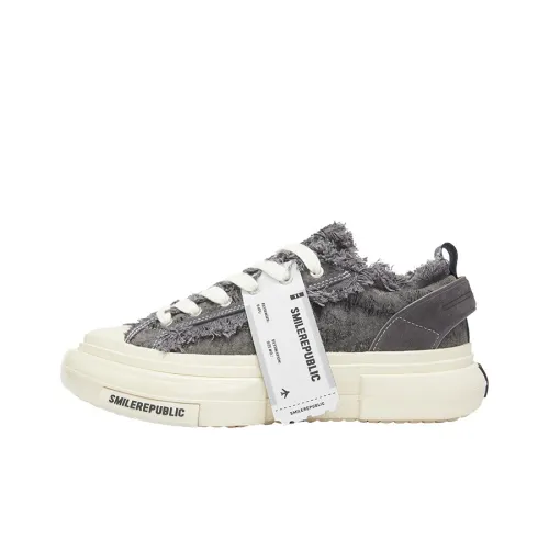 SMILEREPUBLIC INCEPTION 70s Low-Top Canvas Shoes Gray Unisex SMILEREPUBLIC INCEPTION 70s Низкие кеды из холста Серый Унисекс