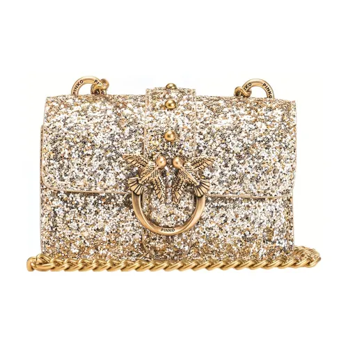 PINKO Кожа Сумка через плечо Стандартная Женская Золотая