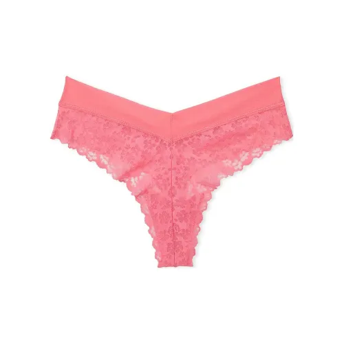 Victoria's Secret Розовый No Show Стринг PANTY CFC Нижнее белье Женские 1 упаковка Коралловый