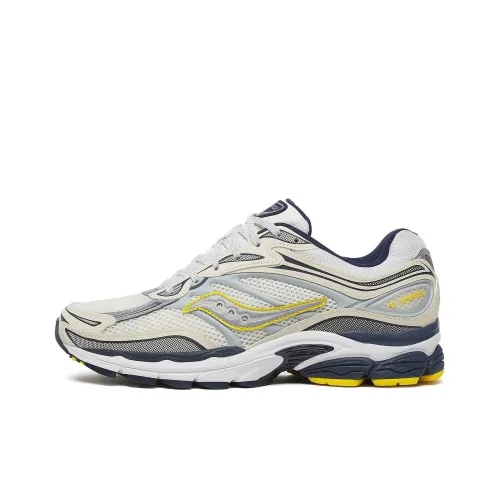 Saucony Pro Grid Omni 9 Дышащий Поддерживающий и Легкий Низкий Топ Повседневные Беговые кроссовки Унисекс Белый и Синий