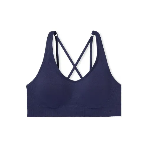 Victoria's Secret Розовый Бесшовный Воздух Средний Impact Спортивный Бюстгальтер MN Бюстгальтер Женский Морской Синий