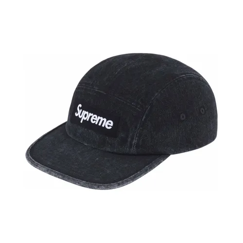 Supreme Хлопковые кепки унисекс черные