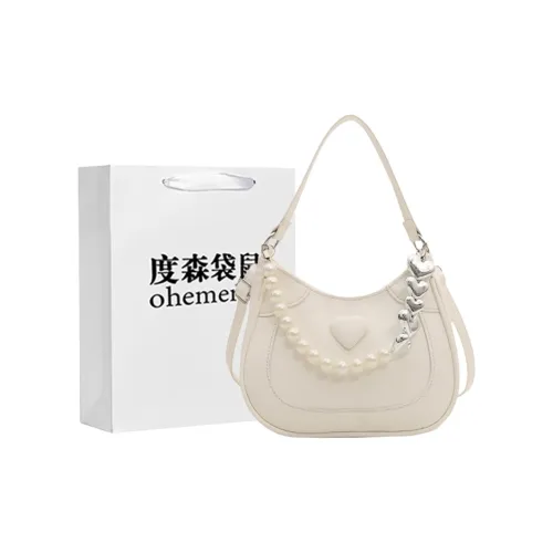 Dusen Kangaroo ПУ (полиуретан) Сумка через плечо Стандартная Женская Белая Серебряная Черная Хаки Розовая Коричневая