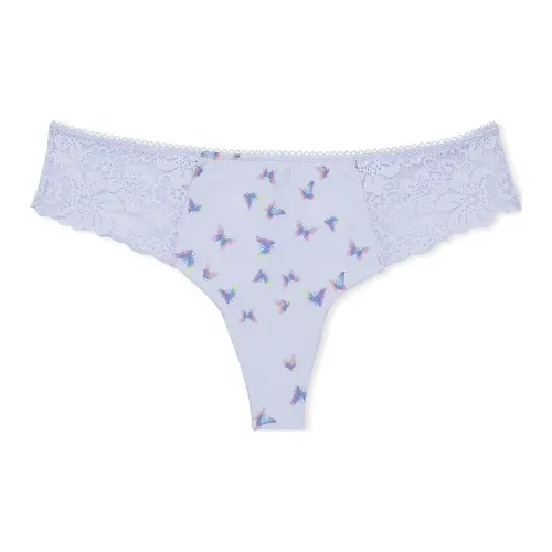 Victoria's Secret Розовый No Show Стринг PANTY SBP Женское нижнее белье 1 упаковка Синий