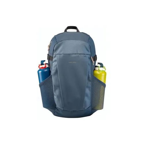 DECATHLON Альпинизм Двойной Плечо На открытом воздухе Сумка Рюкзак Полиэстер Штормовой серый Синий Унисекс