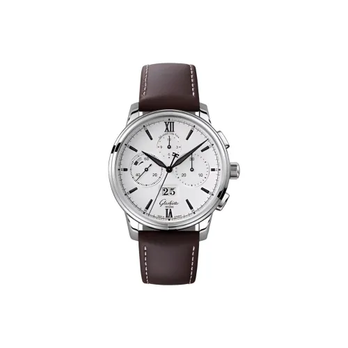 Glashütte Original Автоматический Механический Часы Мужские SENATOR 42 мм Белые
