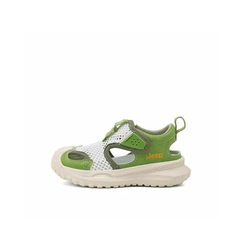 JEEP Низкий Топ Детские Сандалии Оливково-зеленый Белый Детский