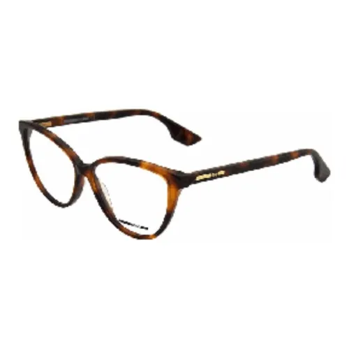 McQ Alexander McQueen Пластиковая оправа Кошачий глаз Оправы для очков Женские Черепаховый