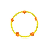 Желтая бусина, апельсиновый цветок - Купи один, получи один бесплатно