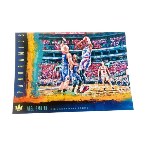 PANINI Joel Embiid 17 18 76 Лица Масляная живопись Большая Размерная карта Игрокская карта Карта Товар Access Спортивные карты 1 шт