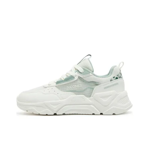 361° Амортизация Износостойкий Низкий Топ Casual Женский Белый Зеленый