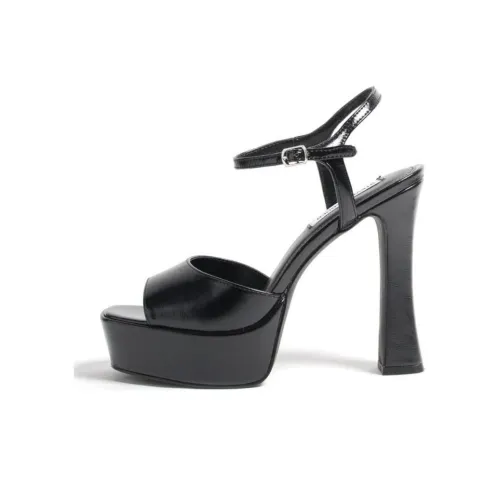 STEVE MADDEN One Ремень Сандалии 12,3 см Женские Черный