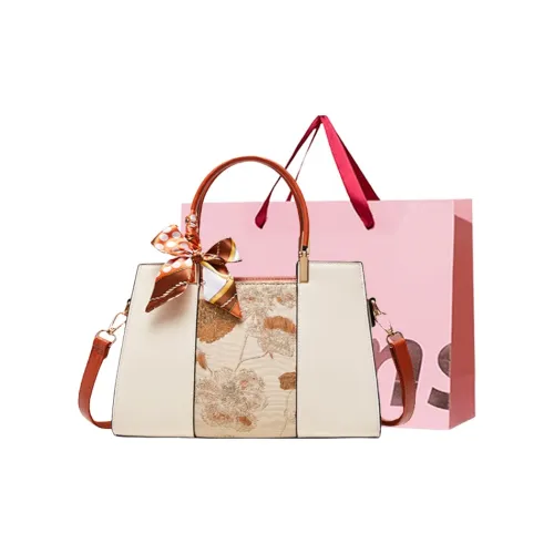 WHEELY BABY+ ПУ (полиуретан) Сумка Kelly Сумка через плечо Обычная Женская Бургунди Экрю