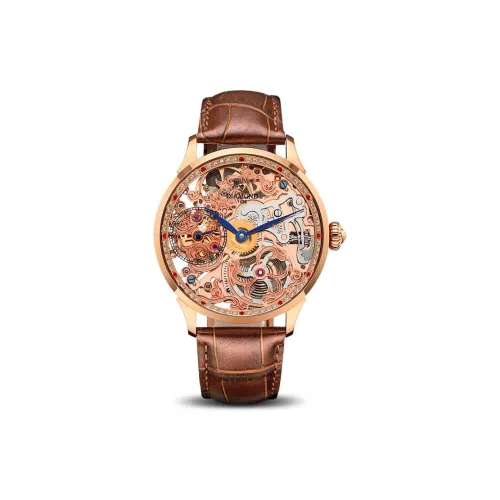 Ромб Механизм с ручным заводом Мужские часы Черепный циферблат