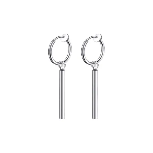 Cooraree Титановая сталь Нижняя заколка Серьги On Unisex
