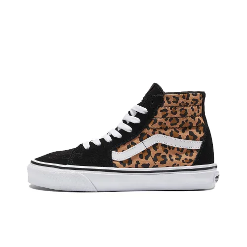 Vans SK8 HI Скейтборд Кроссовки Высокие Топы Животные Черный Унисекс