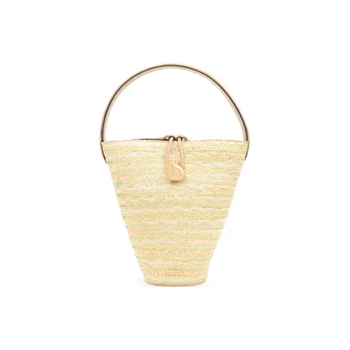 CULT GAIA Солома Ведрообразная Сумка Сумка Сумка через плечо Женская Бежевая