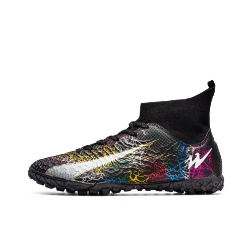 DOUBLE STAR 88 Дышащие и Легкие Футбольные бутсы Унисекс Черный Золото