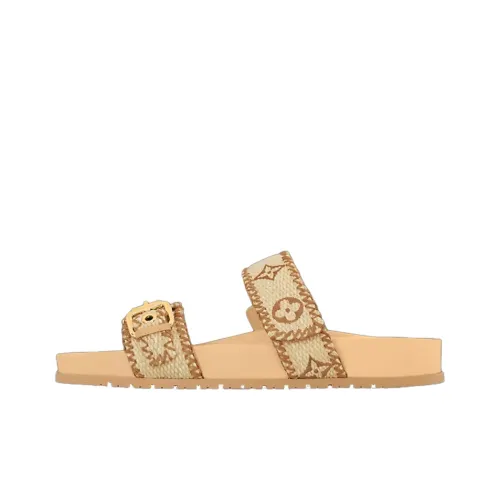 LOUIS VUITTON Bom Dia Шлепанцы Женские Коричневый