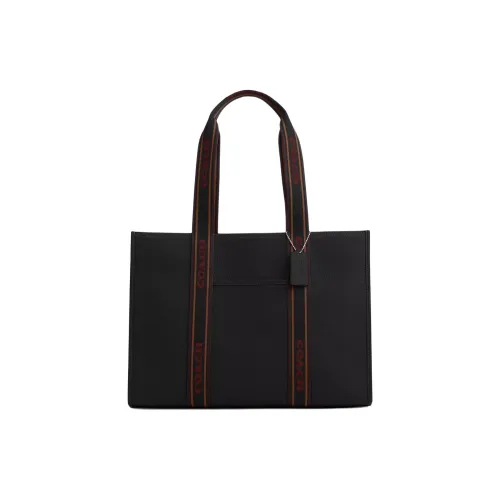 COACH Smith Рefined Pebble Кожа Сумка-тоут Сумка для покупок Сумка через плечо Сумка Большая Женская