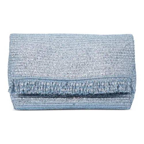 CULT GAIA Телячья кожа с хлопком и полиамидом клатч мини женский синий