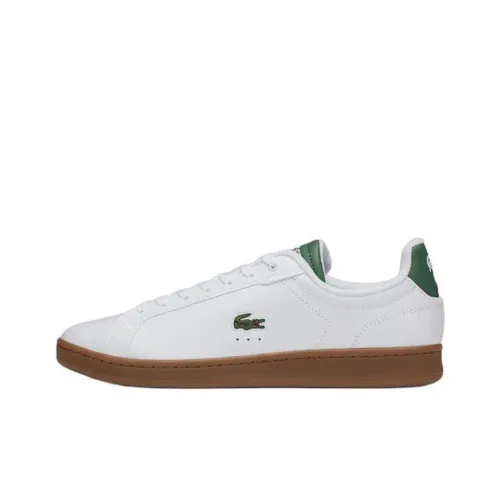 Кроссовки для скейтбординга LACOSTE Collaboration Slip Resistant Abrasion Resistant Low Top Мужские Белые Зеленые