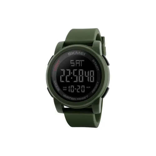 SKMEI SKM 1257AG Электронный Механизм Силиконовый Ремешок Часы Мужские Черный Циферблат